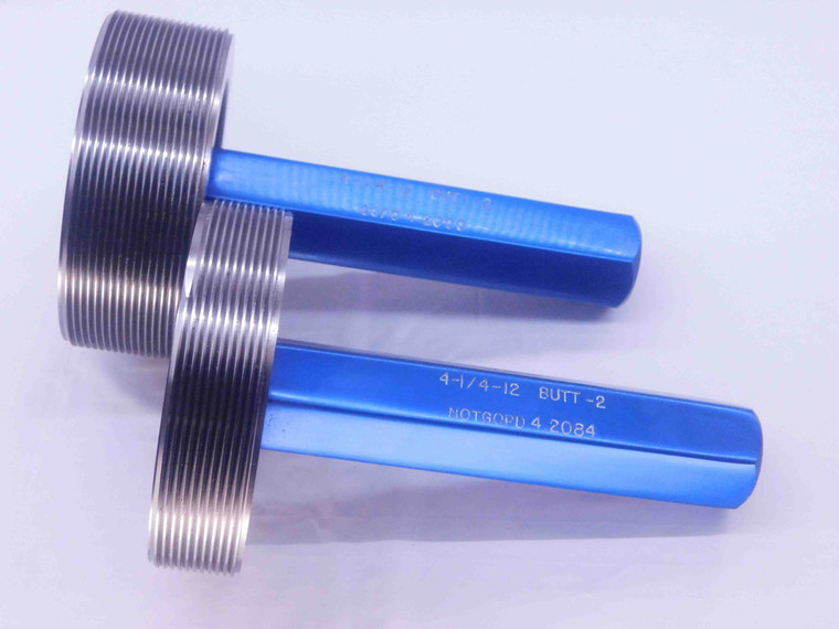 4 1/4 12 BUTT 2 BUTTRESS THREAD PLUG GAGE 4.25 GO NO GO P.D.'S = 4.2000 & 4.2084 - DW35420BG5