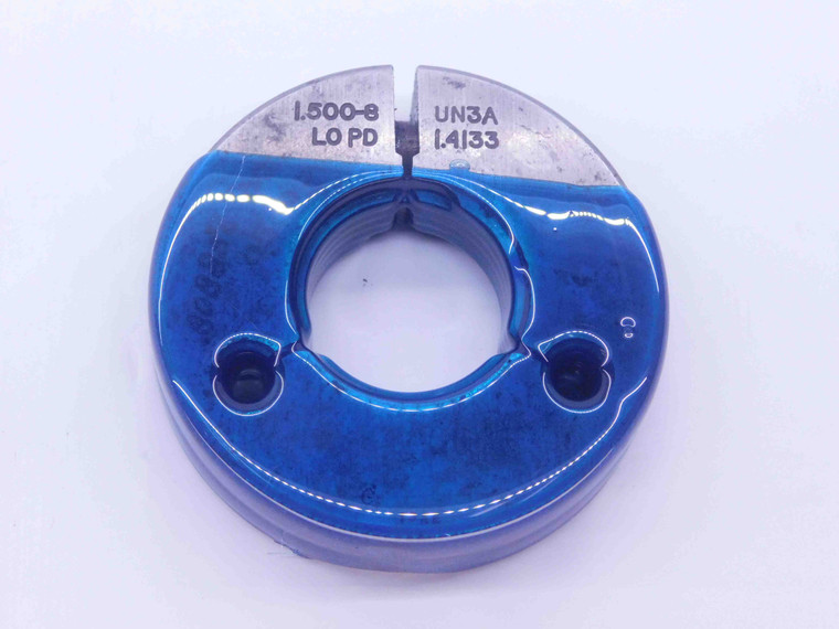 1 1/2 8 UN 3A THREAD RING GAGE 1.5 1.50 1.500 1.5000 NO GO ONLY P.D. = 1.4133 - DW35434BI5