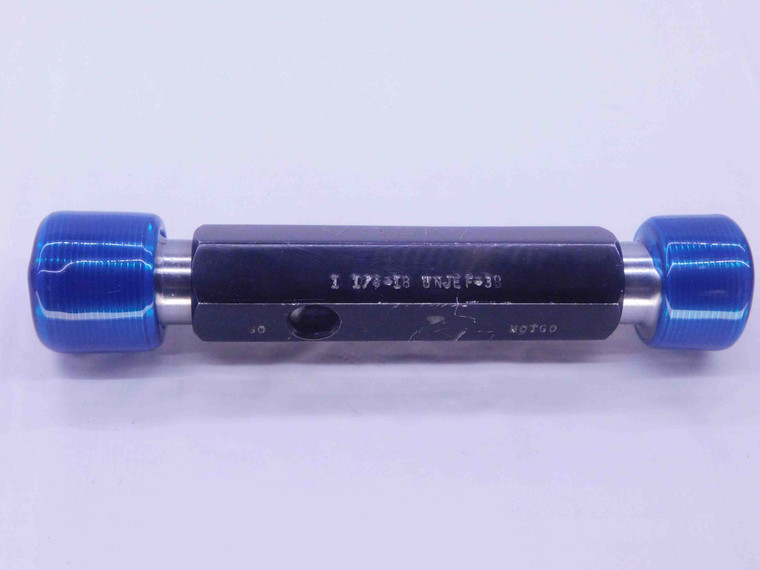 1 1/4 18 UNJEF 3B THREAD PLUG GAGE 1.25 1.250 GO NO GO P.D.'S = 1.2139 & 1.2186 - DW35439BR5