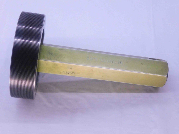 3 7/8 32 UNS 3B THREAD PLUG GAGE 3.875 3.8750 GO ONLY P.D. = 3.8547 3B OR 2B - DW35460BG5