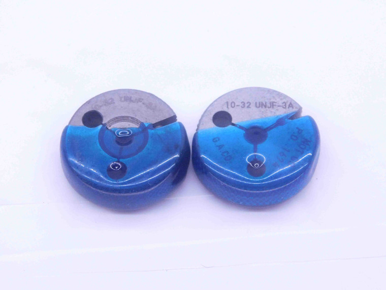 10 32 UNJF 3A THREAD RING GAGES #10 .190 .1900 GO NO GO P.D.'S = .1697 & .1674 - DW35516BS5