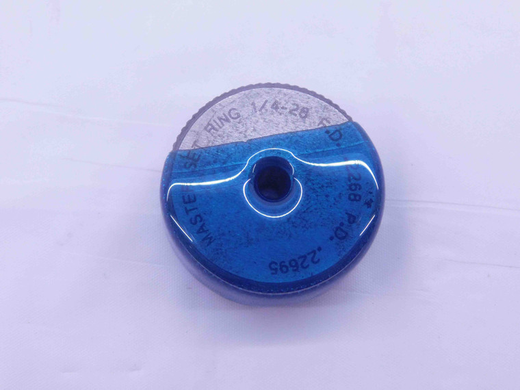 1/4 28 SOLID MASTER SETTING THREAD RING GAGE .25 GO ONLY P.D. = .22695 FD .2268 - DW35544BS5