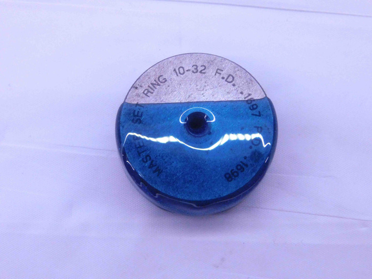 10 32 SOLID MASTER SETTING THREAD RING GAGE #10 .190 GO ONLY PD = .1698 FD .1697 - DW35545BS5