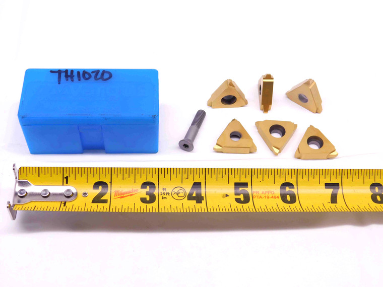 6pcs NEW VARDEX 5VIR4STACME VKX TiN COATED CARBIDE THREADING INSERTS 4 TPI - DM0629BL5