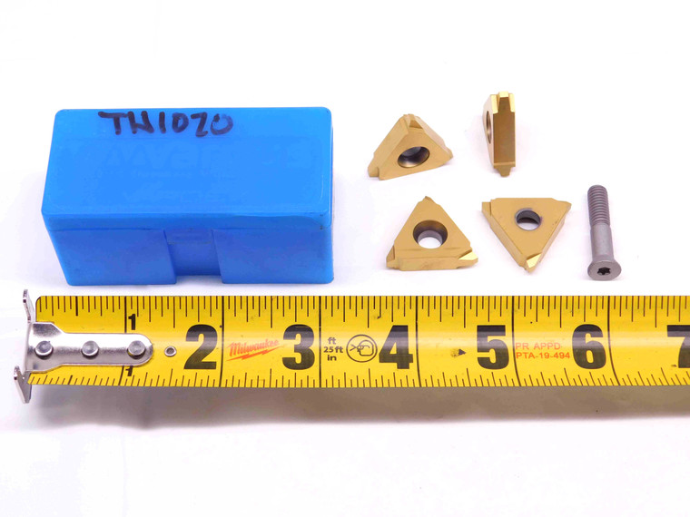 4pcs NEW VARDEX 5VIR4STACME VKX TiN COATED CARBIDE THREADING INSERTS 4 TPI - DM0631BL5
