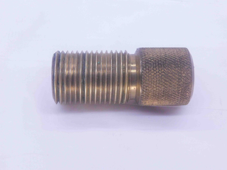 SHOP MADE 15/16 12 LEFT HAND BRASS THREAD PLUG GAGE .9375 GO ONLY P.D. = .882 - DW35610BX5