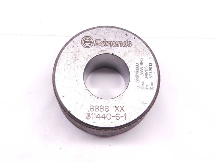.8886 CLASS XX MASTER PLAIN BORE RING GAGE .8906 -.0020 OVERSIZE 57/64 22.570 mm - DM0656BR5