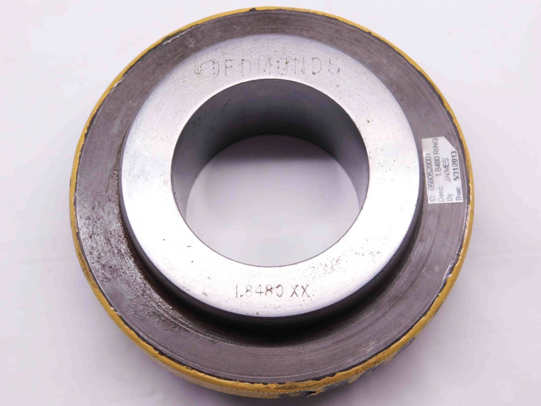 1.8480 CL XX MASTER PLAIN BORE RING GAGE 1.8438 +.0042 1 27/32 47 mm 1.848 CHECK - DM0676BR5