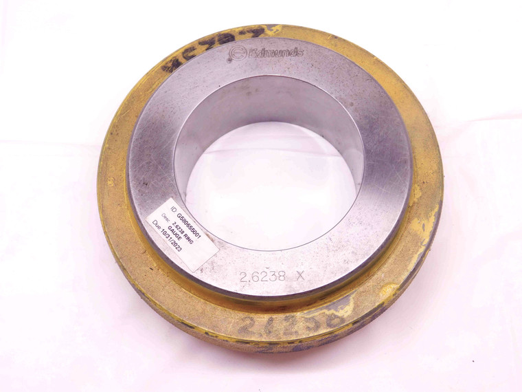 2.6238 CL X MASTER PLAIN BORE RING GAGE 2.6250 -.0012 UNDERSIZE 2 5/8 66.645 mm - DM0716BR5