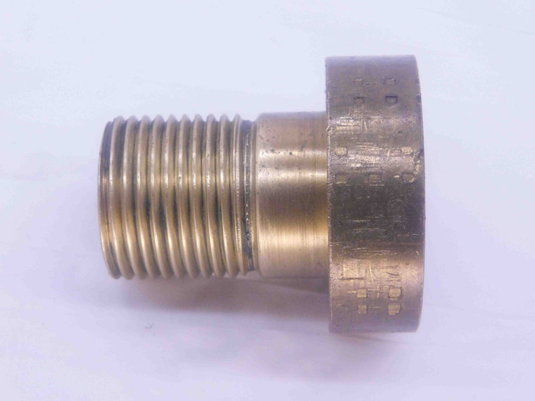 SHOP MADE 1 1/16 12 BRASS THREAD PLUG GAGE 1.0625 GO ONLY P.D. = 1.0079 CHECK - DW35636BX5