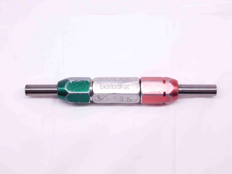 .3250 & .3350 PIN PLUG GAGE GO NO GO .3281 -.0031 21/64 8.255 mm .325 .335 CHECK - DM0921CT4