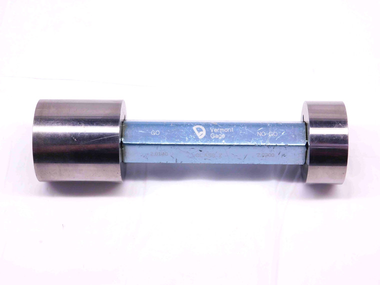 2.0140 & 2.0200 CL Z PIN PLUG GAGE GO NO GO 2.0156 -.0016 2 1/64 51 2.014 2.020 - DM0957CT4