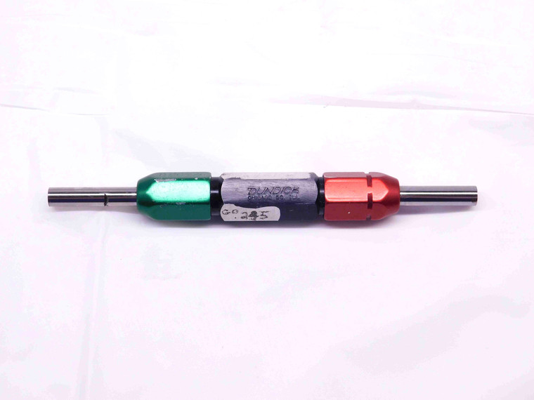 .2450 & .2550 CL X PIN PLUG GAGE GO NO GO .2500 -.0050 1/4 6.223 mm .245 .255 - DM1080CT4