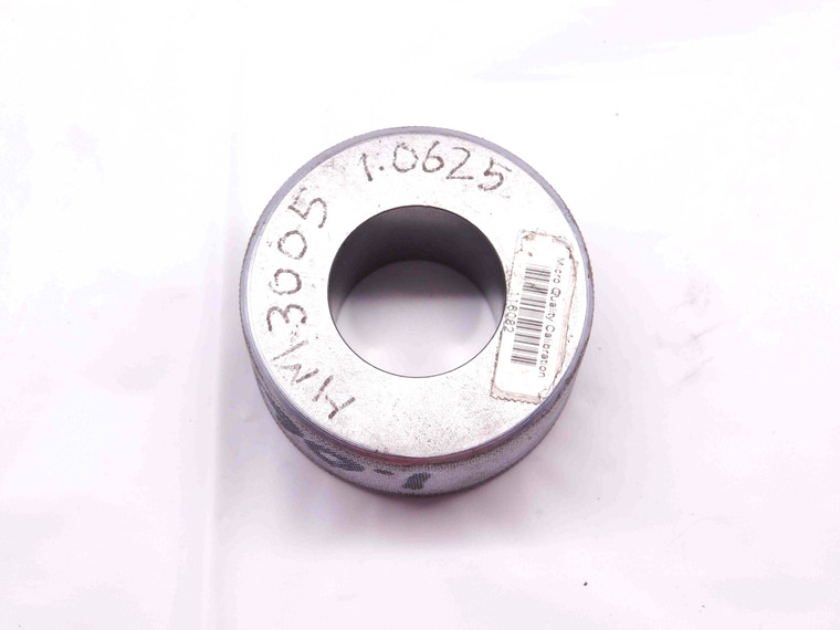 1.0625 MASTER PLAIN BORE RING GAGE ONSIZE 1 1/16 27 mm INSPECTION CHECK TOOLING - DM1102BG5