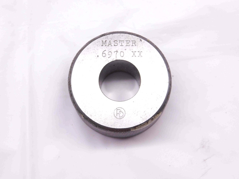 .6970 CL XX MASTER PLAIN BORE RING GAGE .6875 +.0095 11/16 17.704 mm .697 CHECK - DM1103BG5