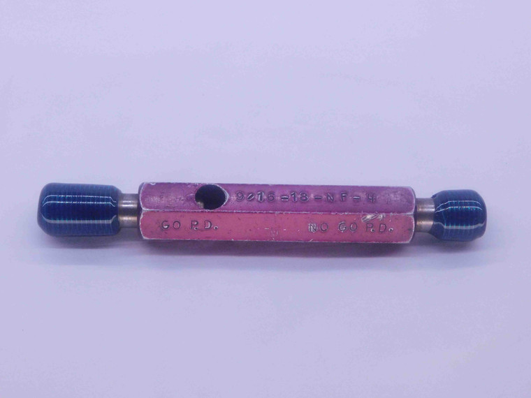 9/16 18 NF 4 THREAD PLUG GAGE .5625 GO NO GO P.D.'S = .5264 & .5279 UNF-4 CHECK - DW35651BX5