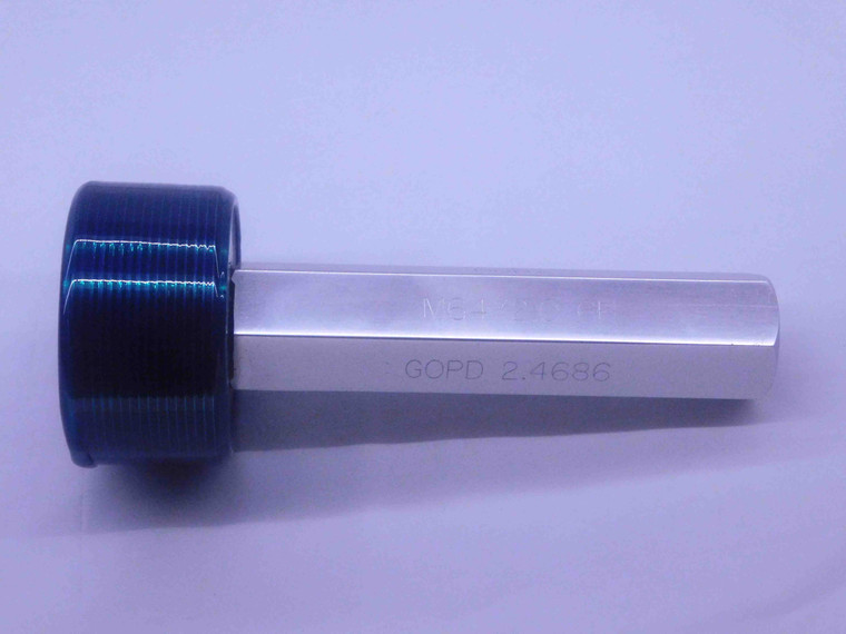 M64 X 2 6H METRIC THREAD PLUG GAGE 64 2.0 GO ONLY P.D. = 2.4686 (62.701 mm) - DW35663BX5