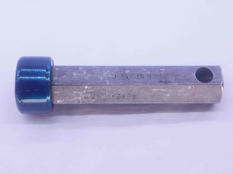 1 5/8 16 N 3 SET THREAD PLUG GAGE 1.625 1.6250 NO GO ONLY P.D. = 1.5803 CHECK - DW35667BX5