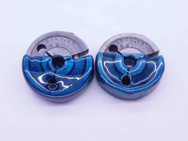 M8 X 1.25 6g METRIC THREAD RING GAGES 8 GO NO GO P.D.'S = 7.160 & 7.042 CHECK - DW35698BZ5