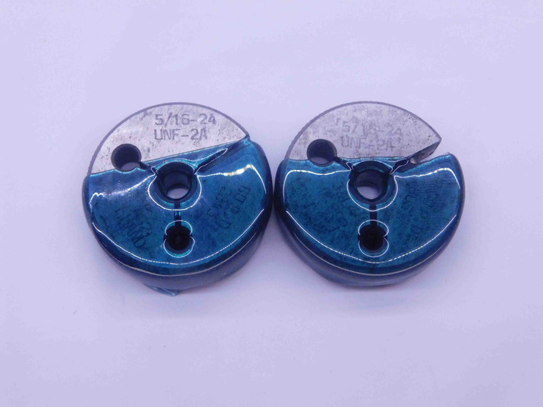 5/16 24 UNF 2A LEFT HAND THREAD RING GAGES .3125 GO NO GO P.D.'S = .2843 & .2806 - DW35699BZ5