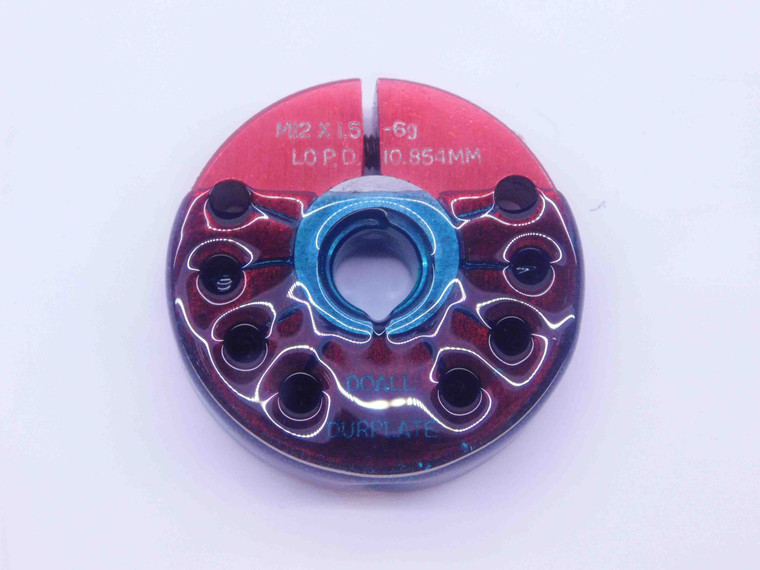 M12 X 1.5 6g METRIC THREAD RING GAGE 12 NO GO ONLY P.D. = 10.854 INSPECTION - DW35702BZ5