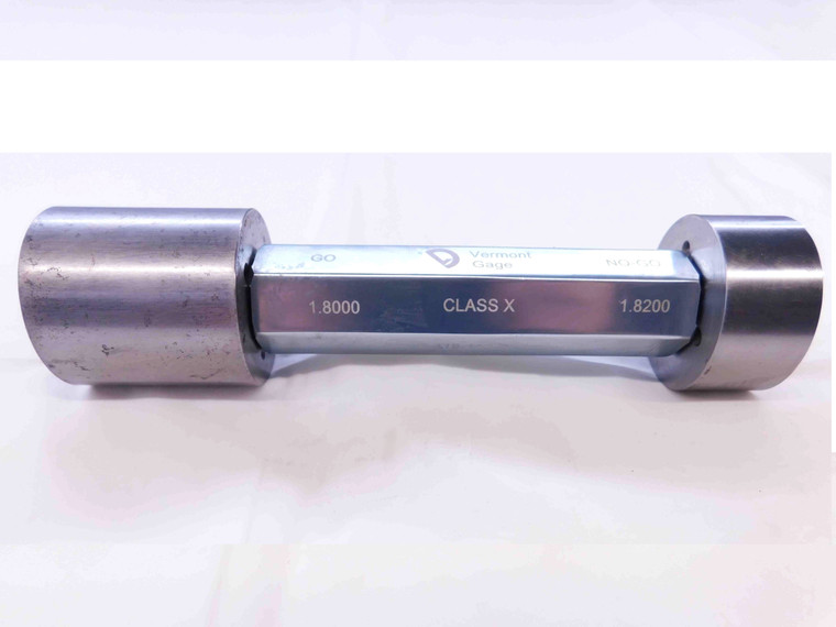 1.8000 & 1.8200 CL X PIN PLUG GAGE GO NO GO 1.7969 1 51/64 46.228 1.800 1.820 - NS0010CT4