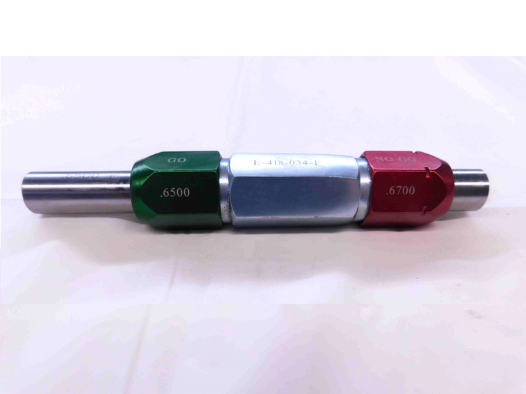 .6500 & .6700 CL ZZ PIN PLUG GAGE GO NO GO .6719 -.0019 43/64 17 mm .650 .670 - NS0018CT4