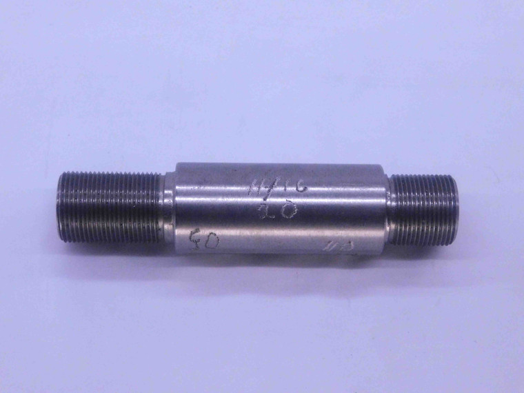SHOP MADE 11/16 20 THREAD PLUG GAGE .6875 11/16"-20 GO AND NO GO INSPECTION - DW35741BX5
