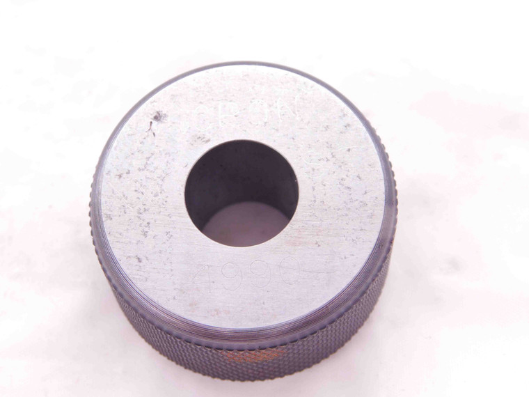.4990 CL XX MASTER PLAIN BORE RING GAGE .5000 -.0010 1/2 12.675 mm .499 CHECK - EA0700BR5
