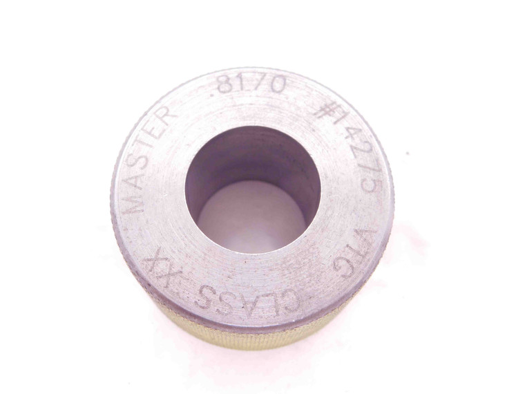 .8170 CL XX MASTER PLAIN BORE RING GAGE .8125 +.0045 13/16 20.752 mm .817 CHECK - EA0707BR5