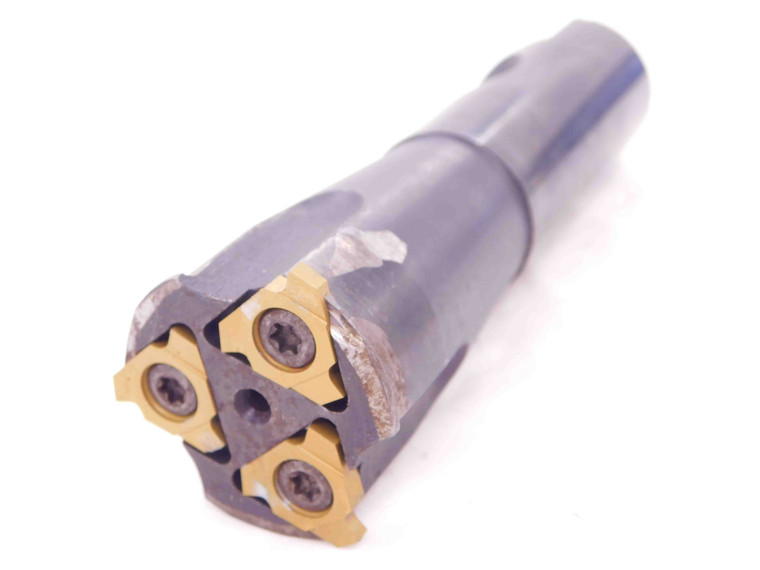 VALENITE INDEXABLE GROOVING MILL ABOUT 1 1/2 O.D. 1" SHANK 4 3/8 OAL 3 INSERTS - EA0807BC5