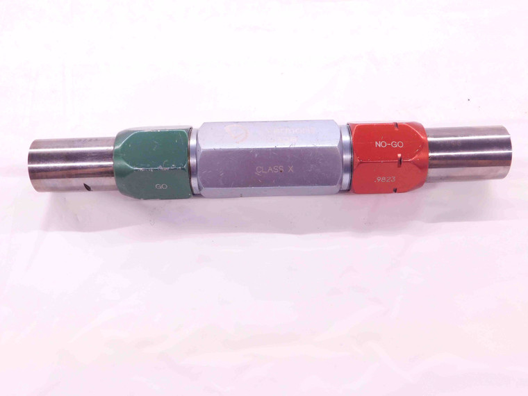 .9723 & .9823 CLASS X PIN PLUG GAGE GO NO GO .9844 -.0021 OVERSIZE 63/64 25 mm - EA0843CT4