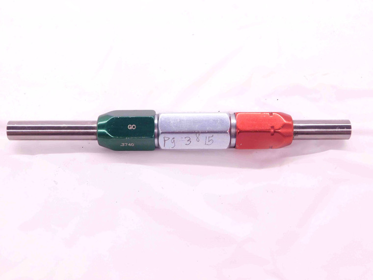 .3740 & .3820 CL ZZ PIN PLUG GAGE GO NO GO .3750 -.0010 3/8 9.703 mm .374 .382 - EA0844CT4