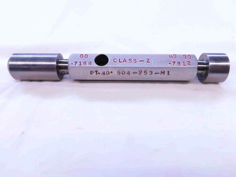 .7188 & .7812 CLASS Z PIN PLUG GAGE GO NO GO ONSIZE 23/32 20 mm INSPECTION - NS0080CT4