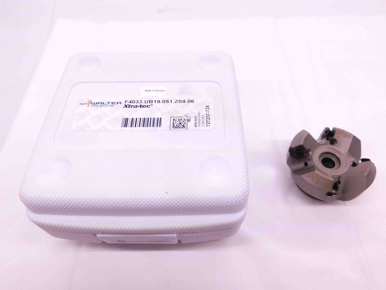 WALTER 2" O.D. FACE MILL F4033.UB19.051.Z04.06 3/4 4 POCKETS SN..X1205.. 2.0 - EA1012BM5