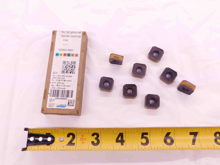 8pcs NEW ISCAR S845 SXMU 1606ADTR-MM IC5400 TiCN, Al2O3 & TiN CARBIDE INSERTS - EA1090BL5