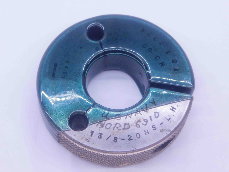 1 3/8 20 NS LEFT HAND THREAD RING GAGE 1.375 NO GO ONLY P.D. = 1.3374 L.H. UNS - DW35825BX5