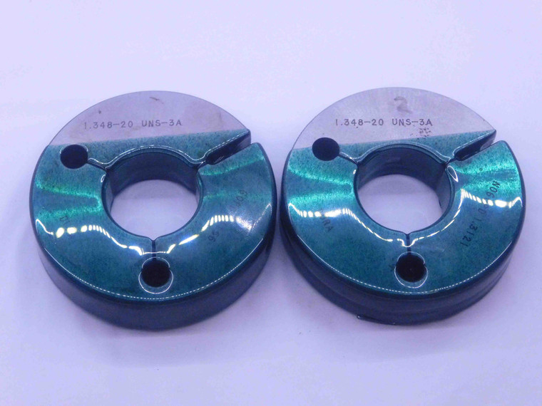 1.348 20 UNS 3A THREAD RING GAGES 1.3480 GO NO GO P.D.'S = 1.3156 & 1.3121 CHECK - DW35831BX5
