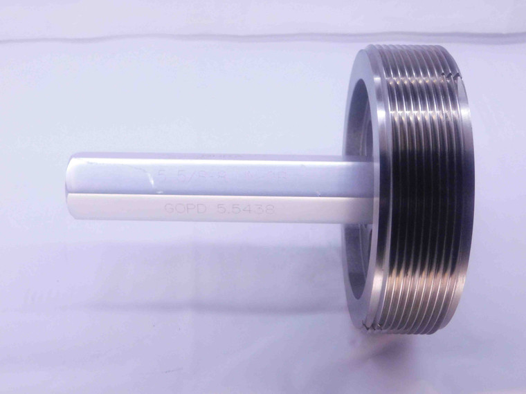 5 5/8 8 UN 2B THREAD PLUG GAGE 5.625 5.6250 GO ONLY P.D. = 5.5438 2B OR 3B CHECK - DW35846BG5