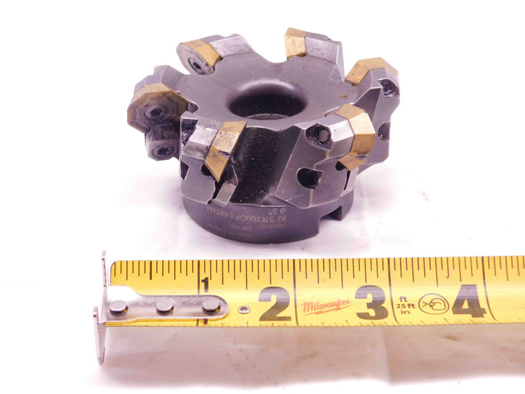 KENNAMETAL 3" O.D. FACE MILL KFSR300OF6445M4 1" PILOT HOLDS 6 INSERTS OF.T64 3.0 - DM1191CM4