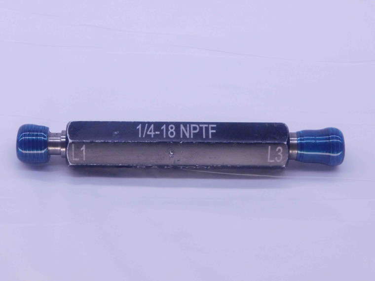 1/4 18 NPTF L1 & L3 PIPE THREAD PLUG GAGE .25 .250 .2500 N.P.T.F. DRYSEAL TAPER - BL2597CC