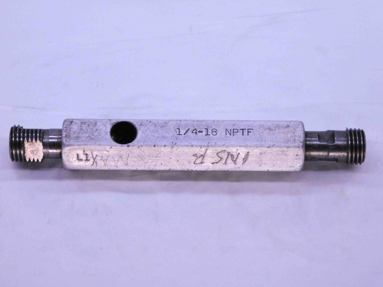 1/4 18 NPTF L1 & L3 PIPE THREAD PLUG GAGE .25 .250 .2500 N.P.T.F. 3 STEP (L1) - BL2597CC