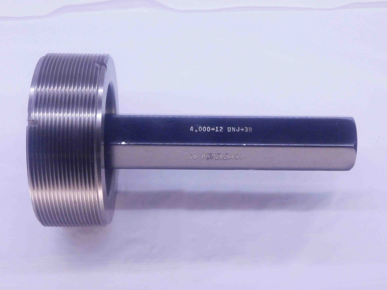 4" 12 UNJ 3B THREAD PLUG GAGE 4.0 4.00 4.000 GO ONLY P.D. = 3.9459 3B OR 2B - DW35876BR5