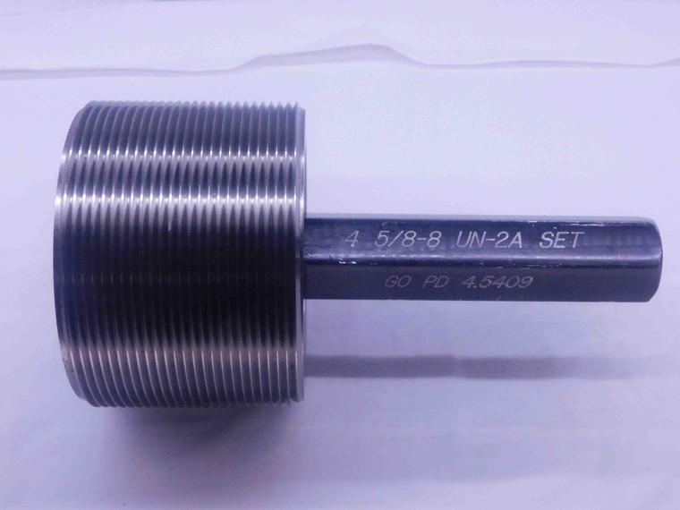 4 5/8 8 UN 2A SET THREAD PLUG GAGE 4.625 4.6250 GO ONLY P.D. = 4.5409 CHECK - DW35879BU5