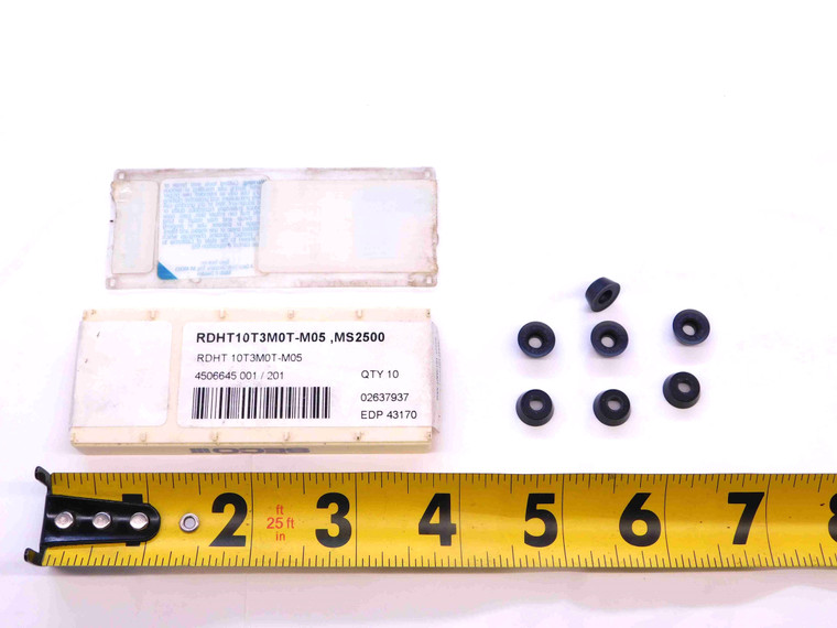 7pcs NEW SECO RDHT10T3M0T-M05 MS2500 TiCN & Al2O3 COATED CARBIDE MILLING INSERTS - NS0265BL5