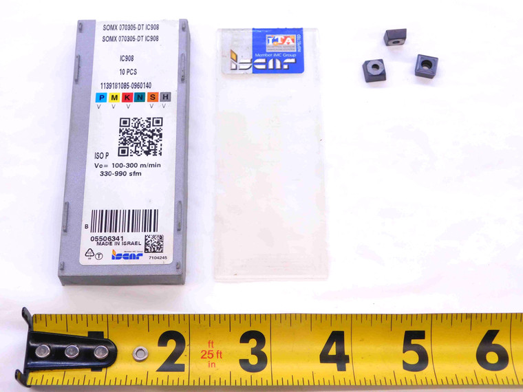 3pcs NEW ISCAR SOMX 070305-DT IC908 TiAlN COATED CARBIDE DRILLING INSERTS - NS0296BL5