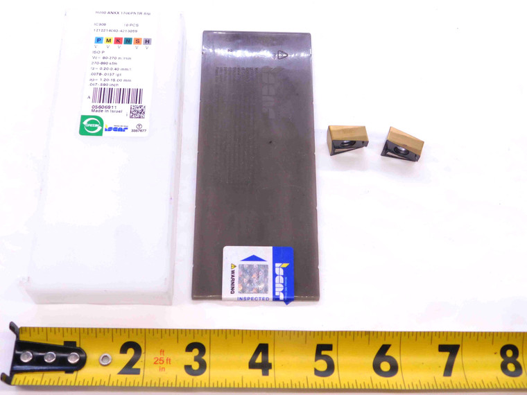 2pcs NEW ISCAR H490 ANKX 1706PNTR-RM IC808 TiAlN, AlTiN & TiN CARBIDE INSERTS - NS0300BL5
