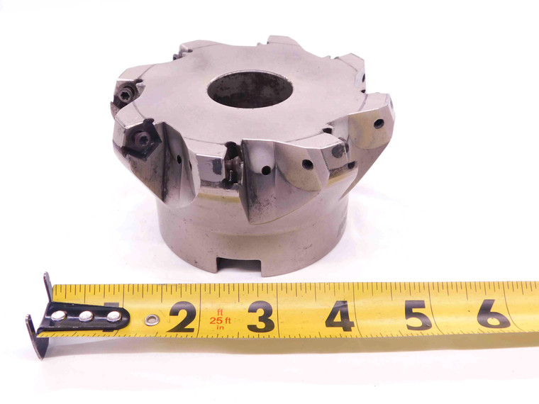 INGERSOLL 4" O.D. COOLANT FACE MILL DM6G-40R01 1 1/2 PILOT HOLDS 8 INSERTS 4.0 - EA1304AN5