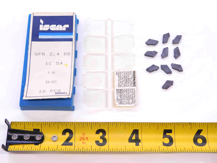 10pcs NEW ISCAR GFR 2.4 8D IC54 CARBIDE CUTOFF INSERTS FOR INDEXABLE TOOLING - NS0470BM5
