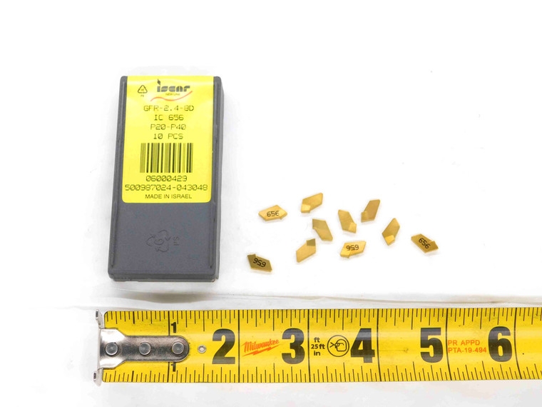 10pcs NEW ISCAR GFR-2.4-8D IC656 TiN COATED CARBIDE CUTOFF INSERTS INDEXABLE - DM1506BM5